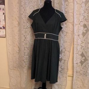 Green diner dress
